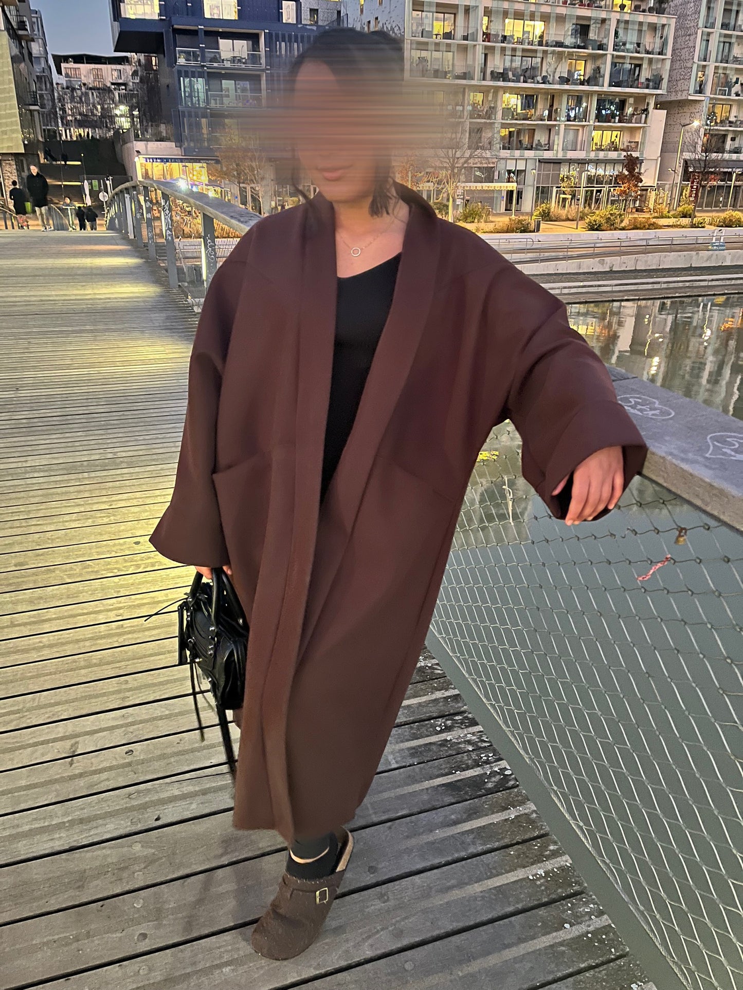 Manteau oversize avec poche